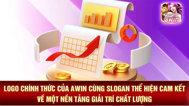 Logo chính thức của AWIN cùng slogan thể hiện cam kết về một nền tảng giải trí chất lượng.