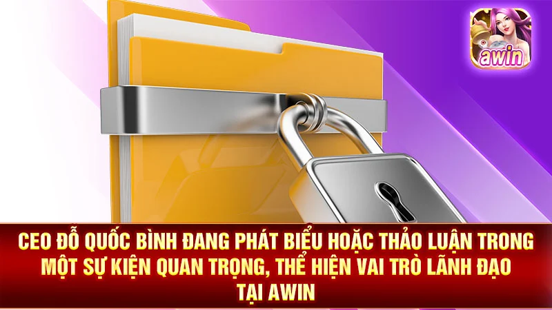 CEO Đỗ Quốc Bình đang phát biểu hoặc thảo luận trong một sự kiện quan trọng, thể hiện vai trò lãnh đạo tại AWIN.